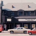 The marquee of the Roxy, Spring 1976, as the Faragher Brothers open for Rufus with Chaka Khan, shortly after the release of the Yellow Album.