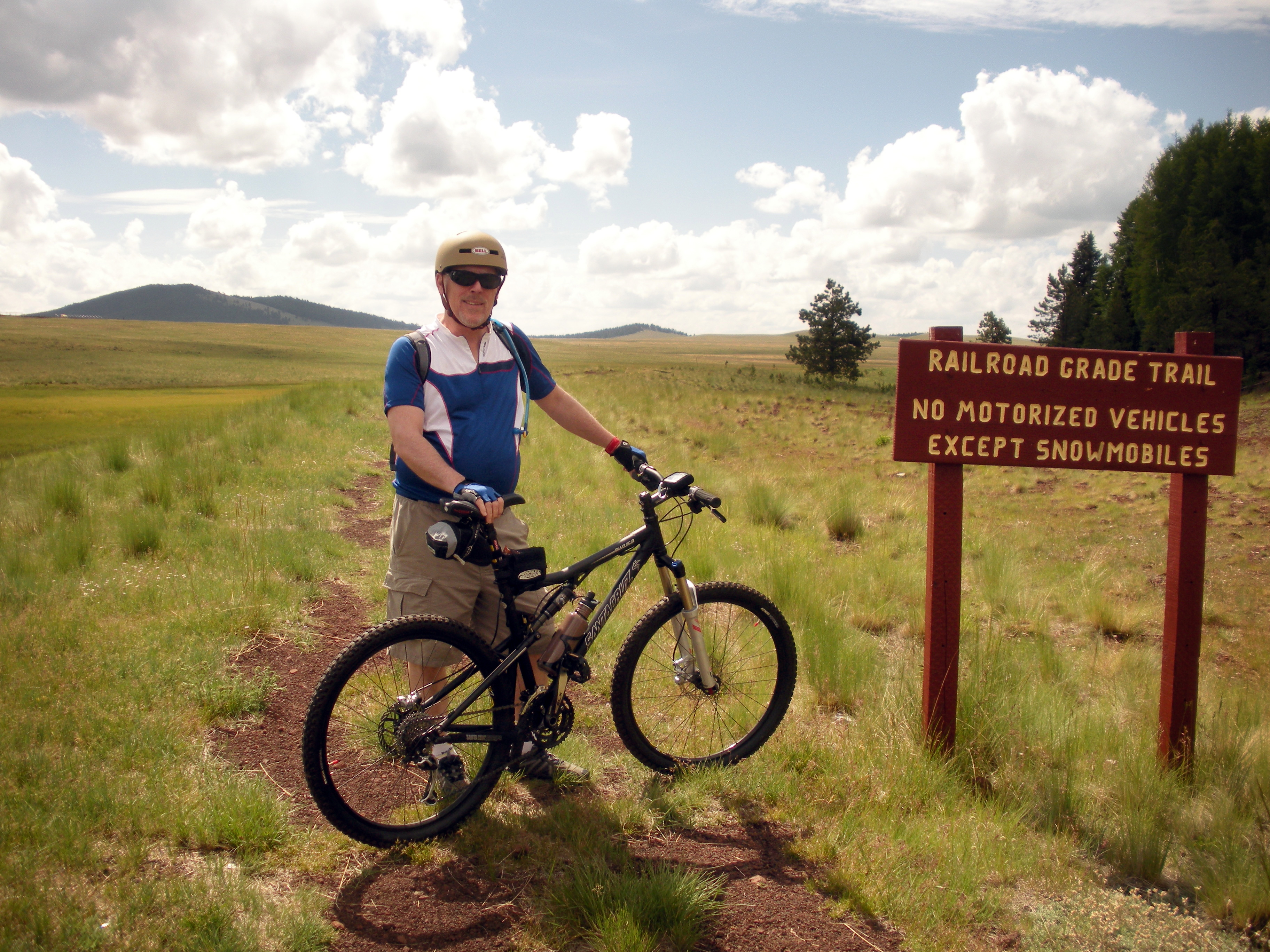 2009 - P standing with bike